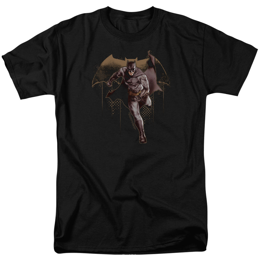 Justice League Movie Caped Crusader Mens T Shirt Black Officially Licensed