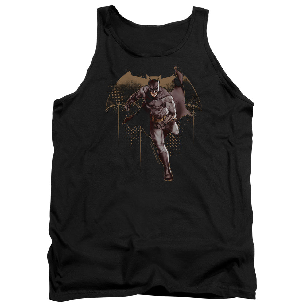 Justice League Movie Caped Crusader Mens Tank Top Shirt Black Officially Licensed
