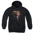 Justice League Movie Caped Crusader Kids Youth Hoodie Black Officially Licensed