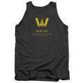 Justice League Movie Wayne Aerospace Mens Tank Top Shirt Charcoal Officially Licensed