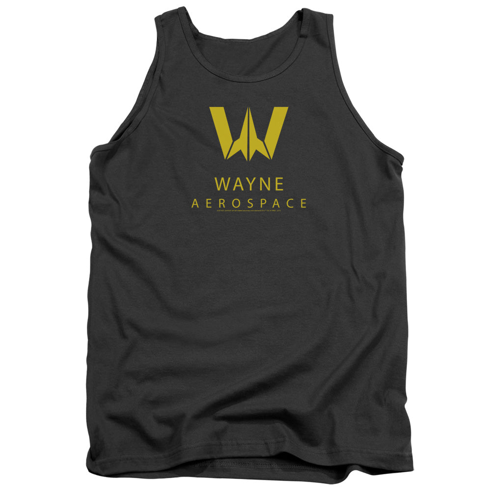 Justice League Movie Wayne Aerospace Mens Tank Top Shirt Charcoal Officially Licensed
