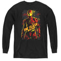 Justice League Movie the Flash Long Sleeve Kids Youth T Shirt Black Officially Licensed