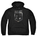 Justice League Movie Shield Of Emblems Mens Hoodie Black Officially Licensed
