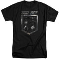 Justice League Movie Shield Of Emblems Mens Tall T Shirt Black Officially Licensed