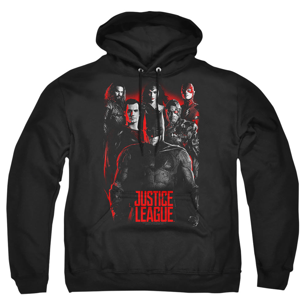 Justice League Movie The League Mens Hoodie Black Officially Licensed