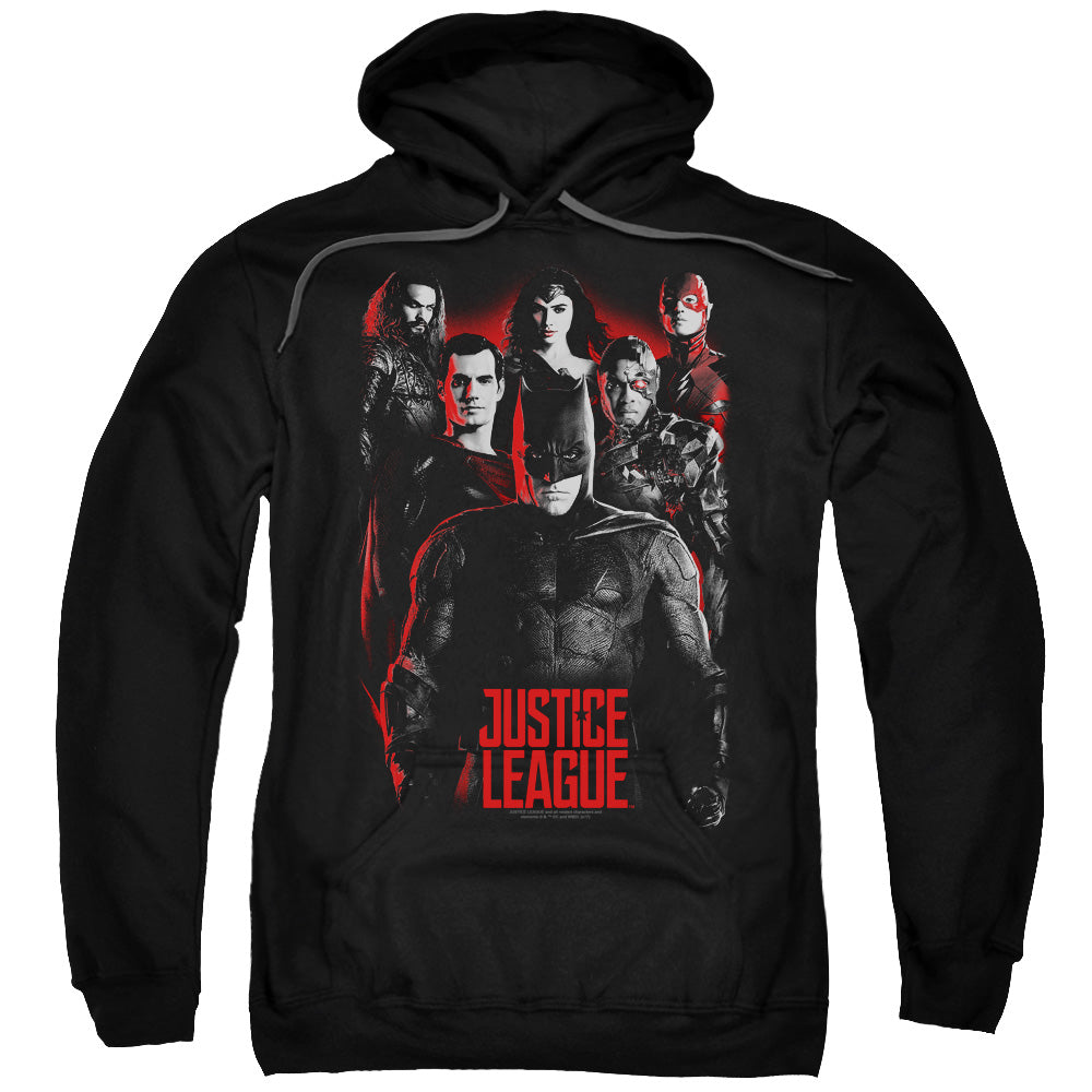 Justice League Movie The League Mens Hoodie Black Officially Licensed
