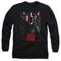 Justice League Movie The League Mens Long Sleeve Shirt Black Officially Licensed Officially Licensed