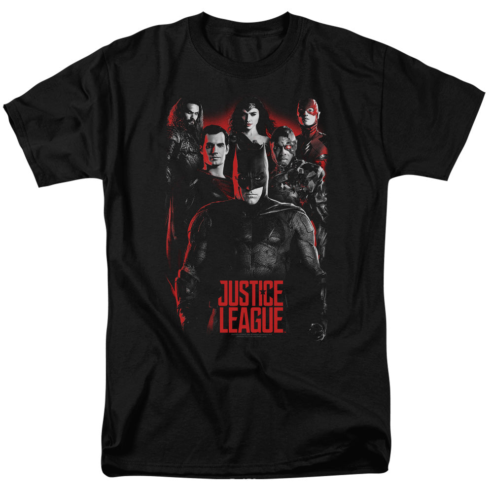 Justice League Movie The League Mens T Shirt Black Officially Licensed