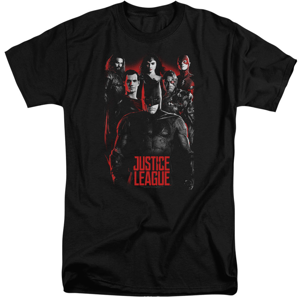 Justice League Movie The League Mens Tall T Shirt Black Officially Licensed