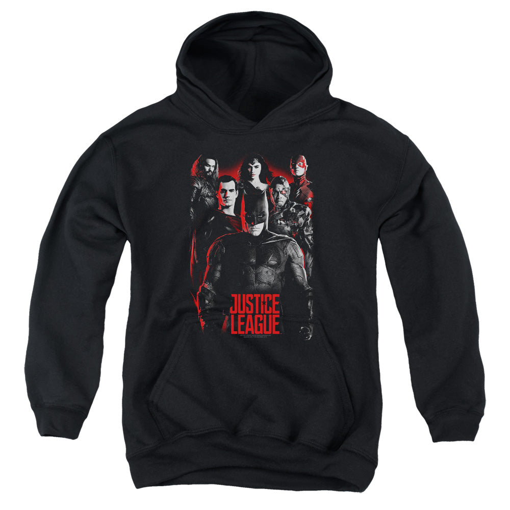 Justice League Movie the League Kids Youth Hoodie Black Officially Licensed