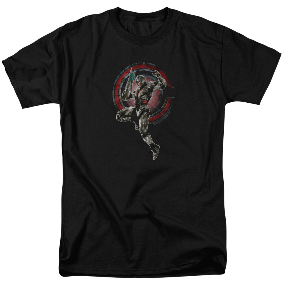 Justice League Movie Cyborg Mens T Shirt Black Officially Licensed