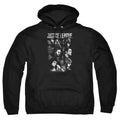 Justice League Movie Pushing Forward Mens Hoodie Black Officially Licensed