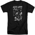 Justice League Movie Pushing Forward Mens Tall T Shirt Black Officially Licensed