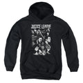 Justice League Movie Pushing Forward Kids Youth Hoodie Black Officially Licensed