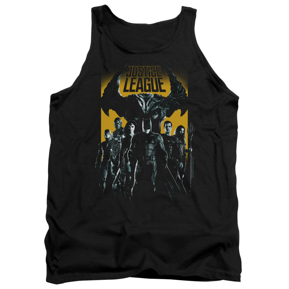 Justice League Movie Stand Up To Evil Mens Tank Top Shirt Black Officially Licensed