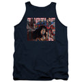Justice League Movie Rally Mens Tank Top Shirt Navy Blue Officially Licensed