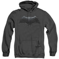 Justice League Movie Batman Logo Heather Mens Hoodie Black Officially Licensed