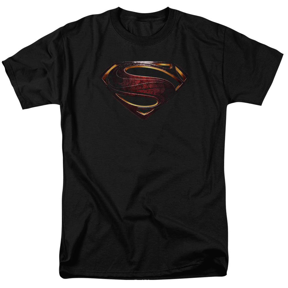 Justice League Movie Superman Logo Mens T Shirt Black Officially Licensed