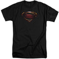 Justice League Movie Superman Logo Mens Tall T Shirt Black Officially Licensed