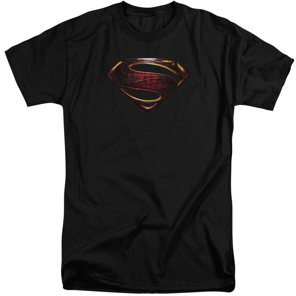 Justice League Movie Superman Logo Mens Tall T Shirt Black Officially Licensed