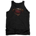 Justice League Movie Superman Logo Mens Tank Top Shirt Black Officially Licensed