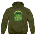 Justice League Movie Kryptonite Mens Hoodie Military Green Officially Licensed