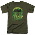 Justice League Movie Kryptonite Mens T Shirt Military Green Officially Licensed