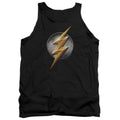 Justice League Movie Flash Logo Mens Tank Top Shirt Black Officially Licensed