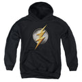 Justice League Movie Flash Logo Kids Youth Hoodie Black Officially Licensed