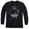 Justice League Movie Batman Mens Long Sleeve Shirt Black Officially Licensed Officially Licensed