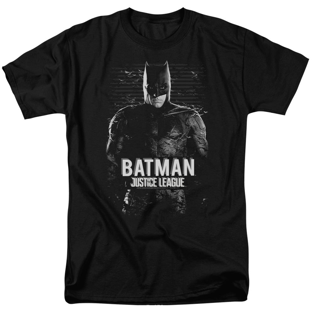 Justice League Movie Batman Mens T Shirt Black Officially Licensed