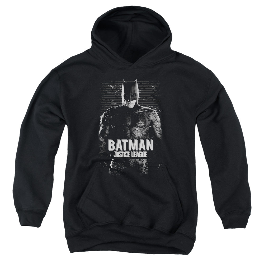 Justice League Movie Batman Kids Youth Hoodie Black Officially Licensed