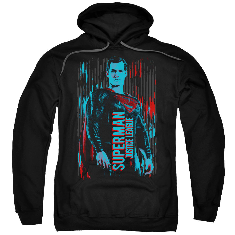 Justice League Movie Superman Mens Hoodie Black Officially Licensed