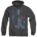Justice League Movie Superman Heather Mens Hoodie Black Officially Licensed