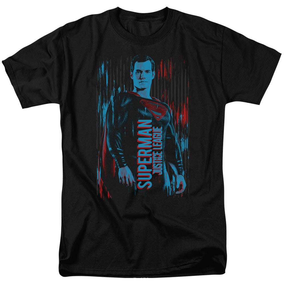 Justice League Movie Superman Mens T Shirt Black Officially Licensed