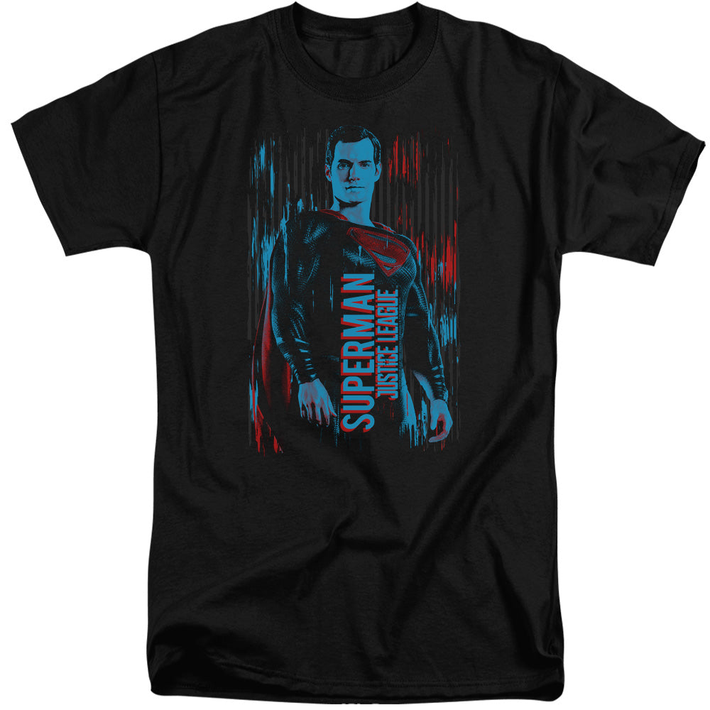 Justice League Movie Superman Mens Tall T Shirt Black Officially Licensed