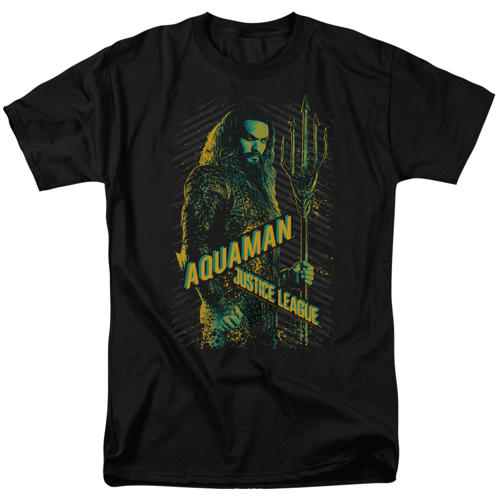 Justice League Movie Aquaman Mens T Shirt Black Officially Licensed