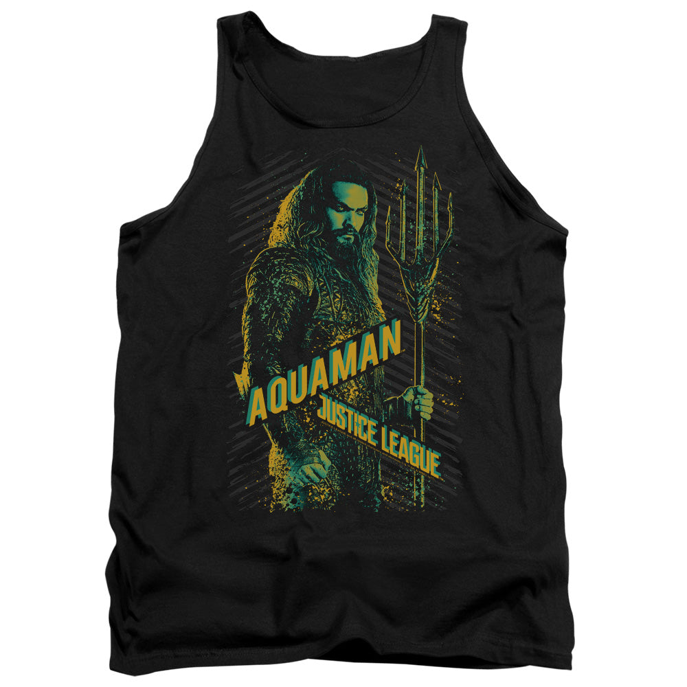 Justice League Movie Aquaman Mens Tank Top Shirt Black Officially Licensed