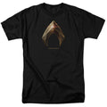 Justice League Movie Aquaman Logo Mens T Shirt Black Officially Licensed