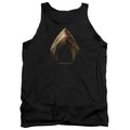 Justice League Movie Aquaman Logo Mens Tank Top Shirt Black Officially Licensed