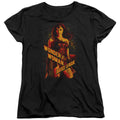 Justice League Movie Wonder Woman Womens T Shirt Black Officially Licensed
