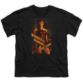 Justice League Movie Wonder Woman Kids Youth T Shirt Black Officially Licensed