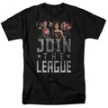 Justice League Movie Join The League Mens T Shirt Black Officially Licensed