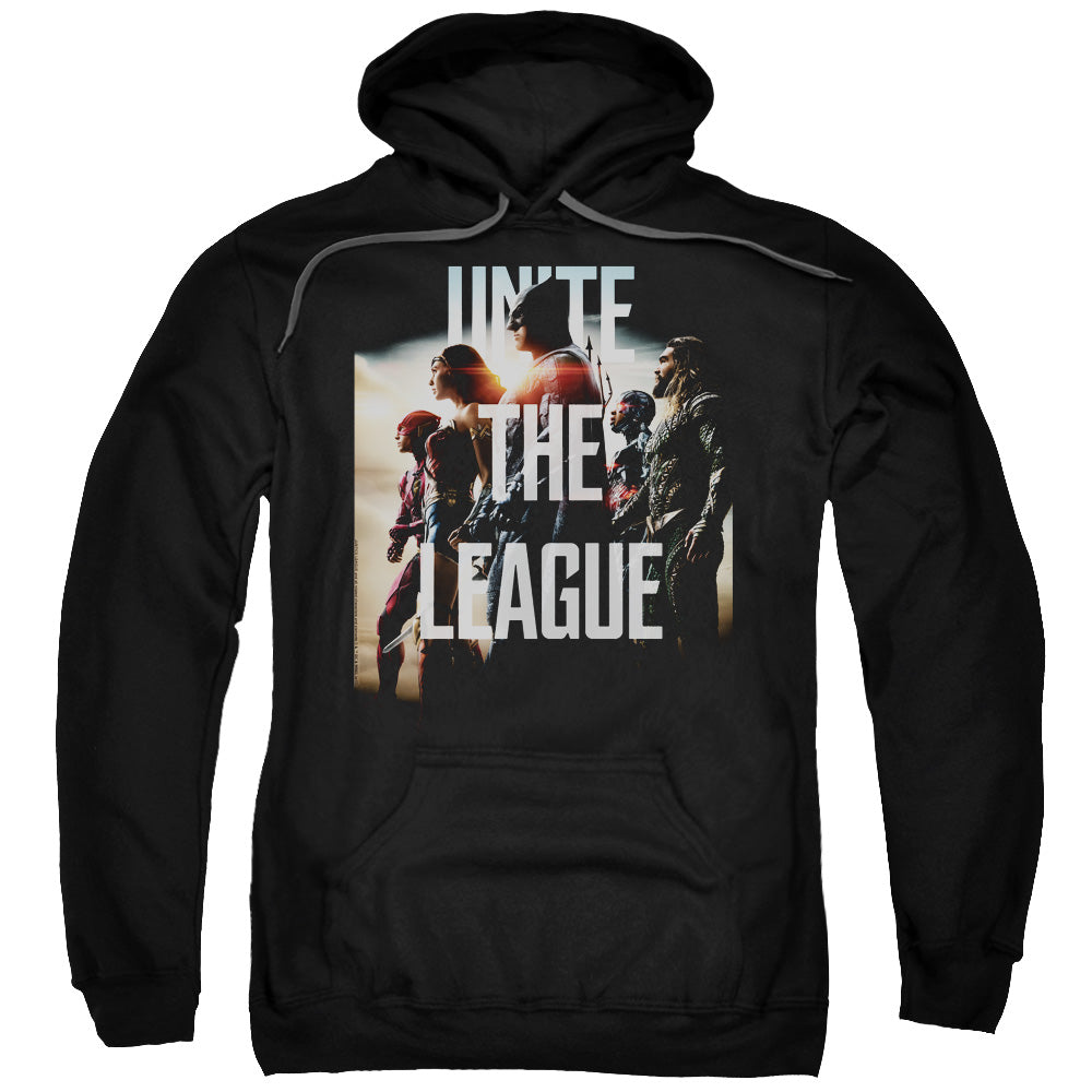 Justice League Movie Dawn Mens Hoodie Black Officially Licensed