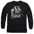 Justice League Movie Dawn Mens Long Sleeve Shirt Black Officially Licensed Officially Licensed