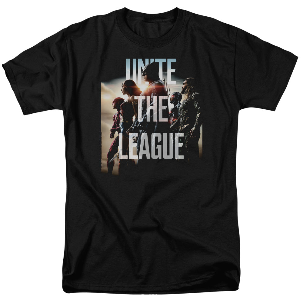 Justice League Movie Dawn Mens T Shirt Black Officially Licensed