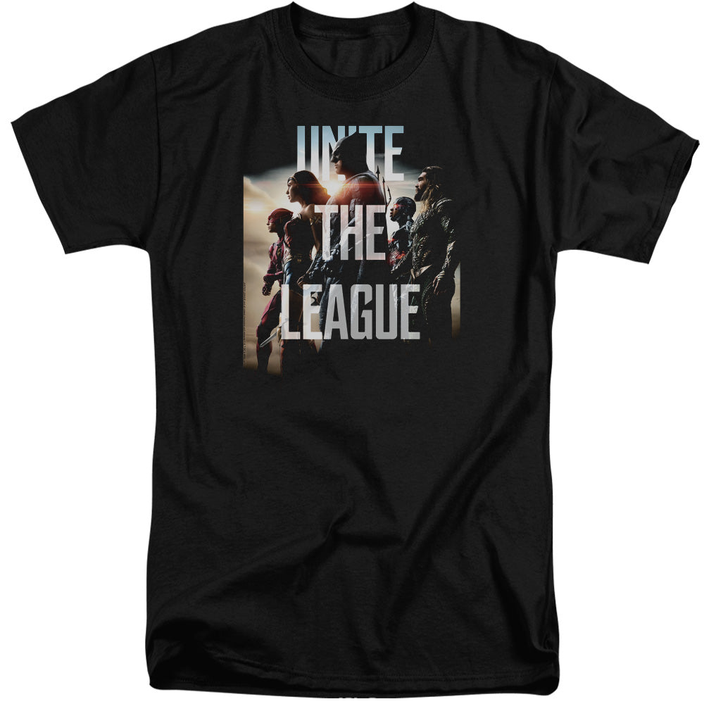 Justice League Movie Dawn Mens Tall T Shirt Black Officially Licensed