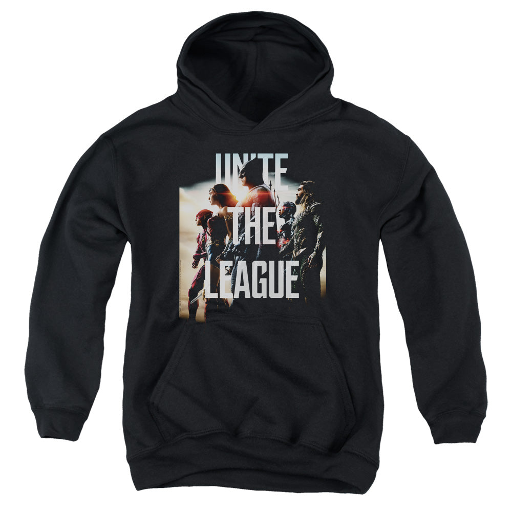 Justice League Movie Dawn Kids Youth Hoodie Black Officially Licensed