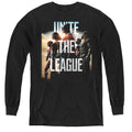 Justice League Movie Dawn Long Sleeve Kids Youth T Shirt Black Officially Licensed