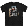 Justice League Movie Dawn Kids Youth T Shirt Black Officially Licensed